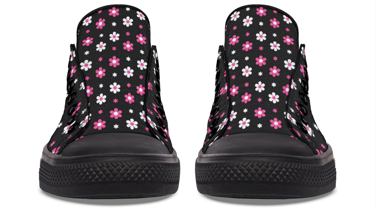 Pink and Black Flowers