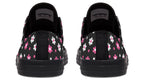 Pink and Black Flowers