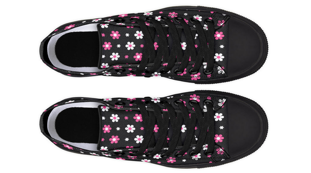 Pink and Black Flowers
