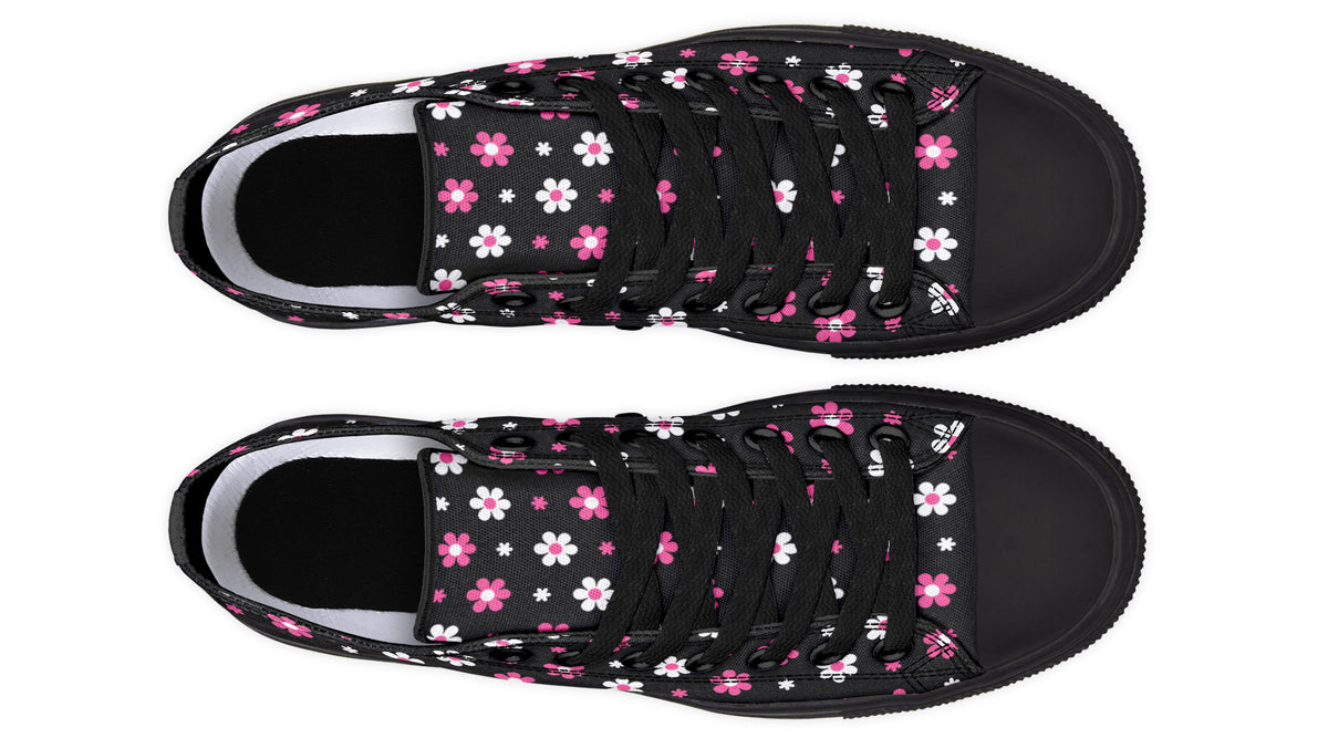 Pink and Black Flowers
