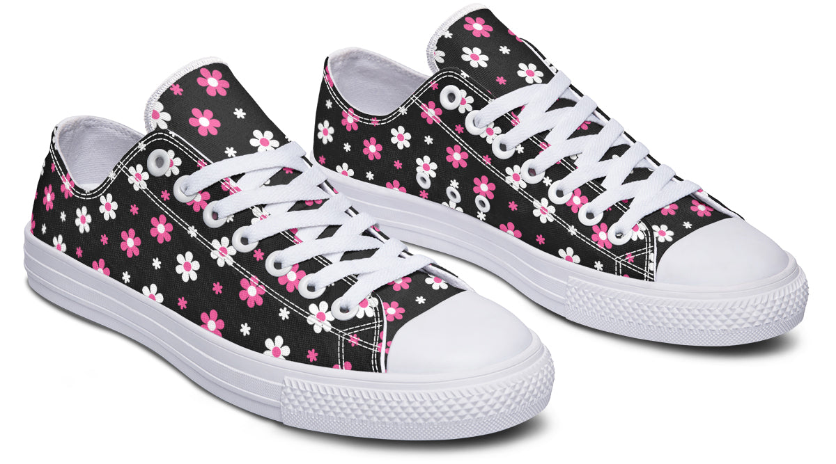 Pink and Black Flowers