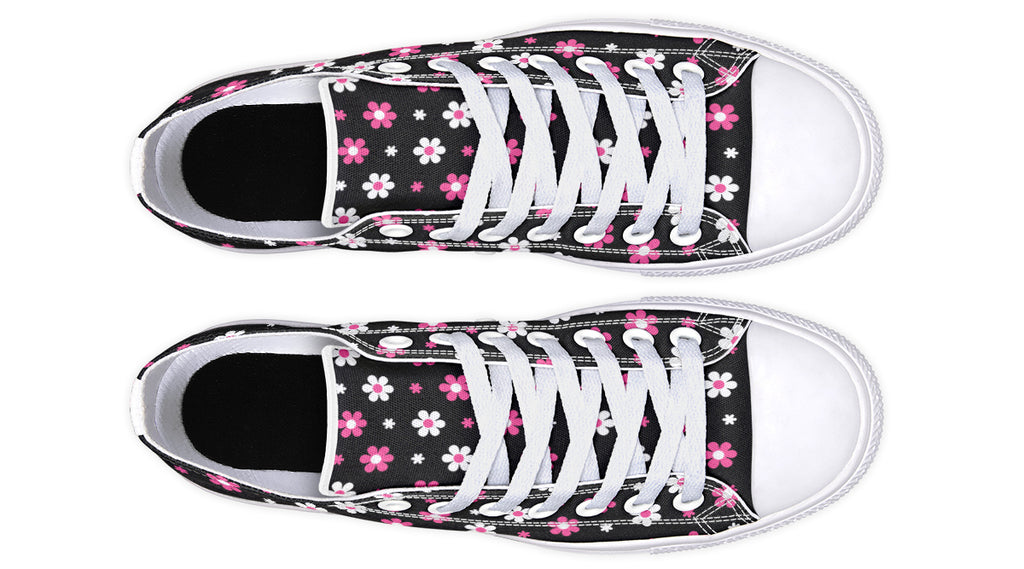 Pink and Black Flowers