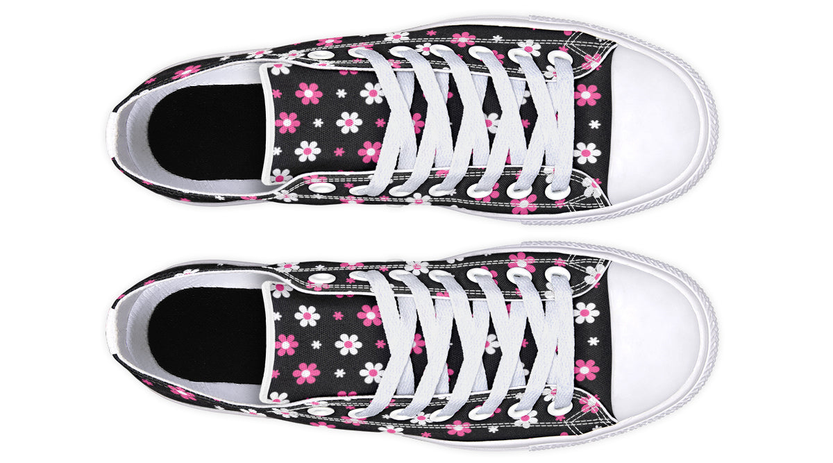 Pink and Black Flowers