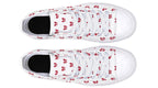 Ribbon Red on White