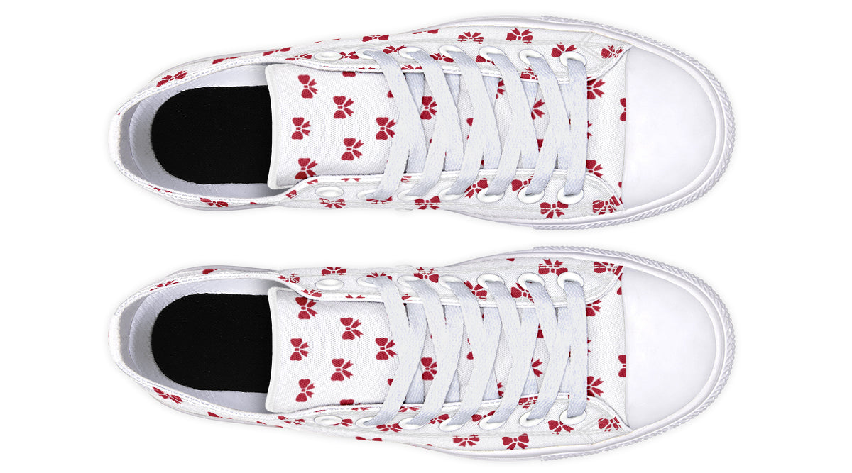Ribbon Red on White