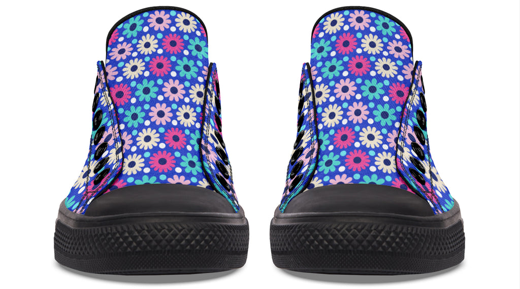 Royal Blue Retro Daisies