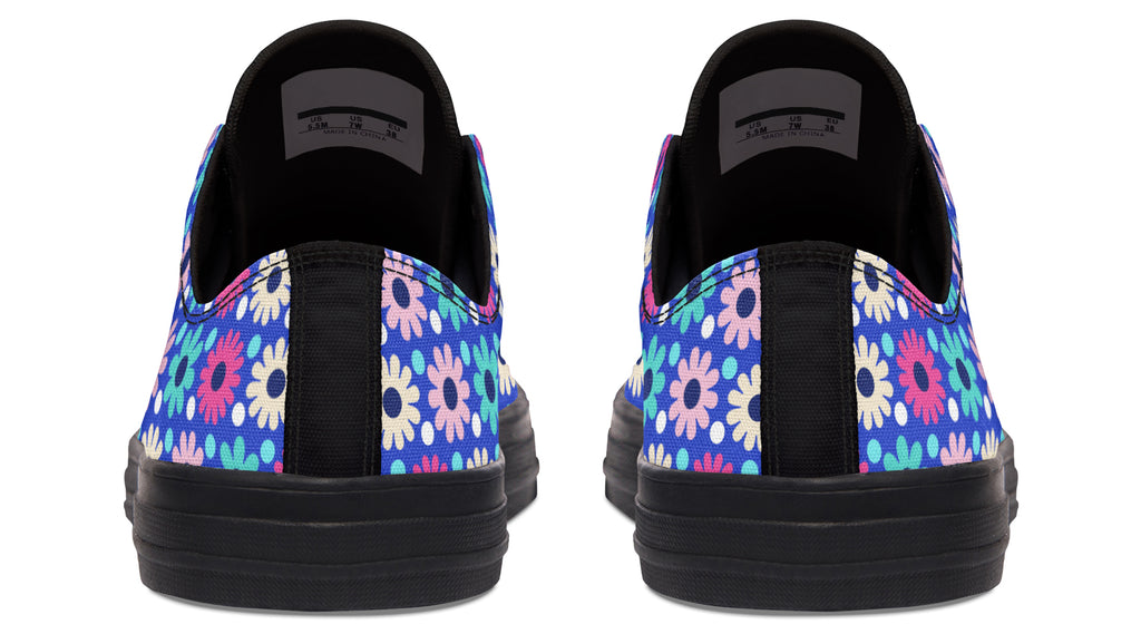 Royal Blue Retro Daisies