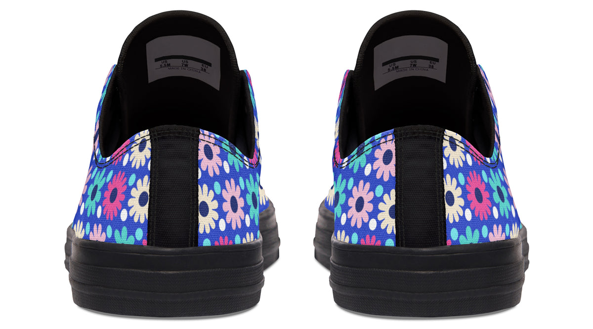 Royal Blue Retro Daisies