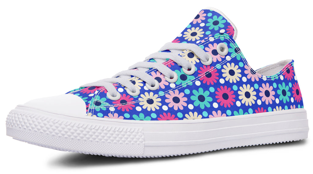 Royal Blue Retro Daisies