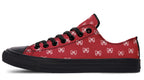 White Bows on Red
