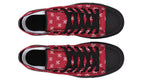 White Bows on Red