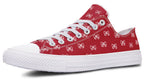 White Bows on Red