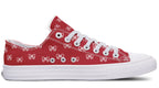 White Bows on Red