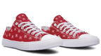 White Bows on Red