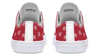 White Bows on Red