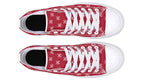 White Bows on Red