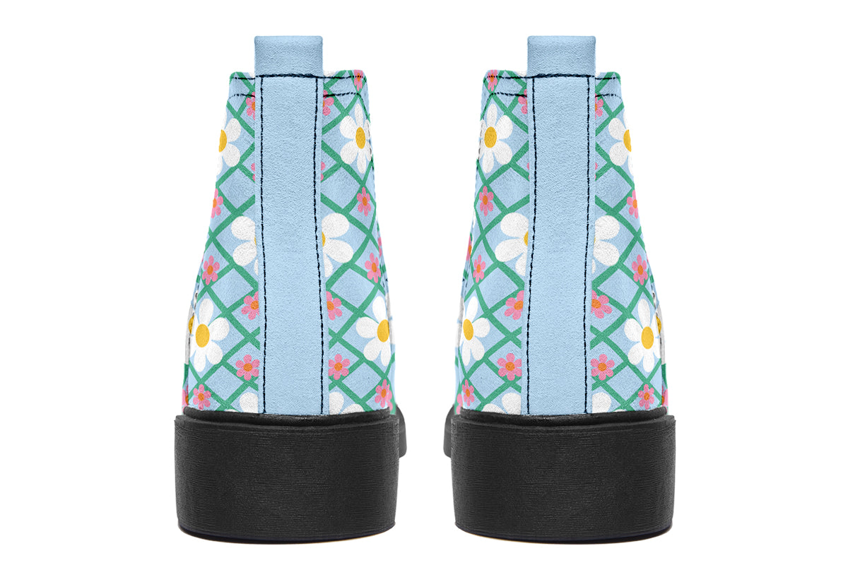 Blue Daisy Lattice