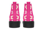 Cream Flowers On Hot Pink