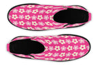 Cream Flowers On Hot Pink