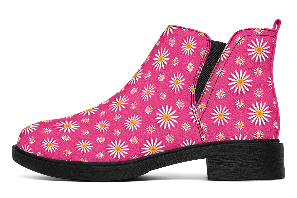 Daisies on Hot Pink