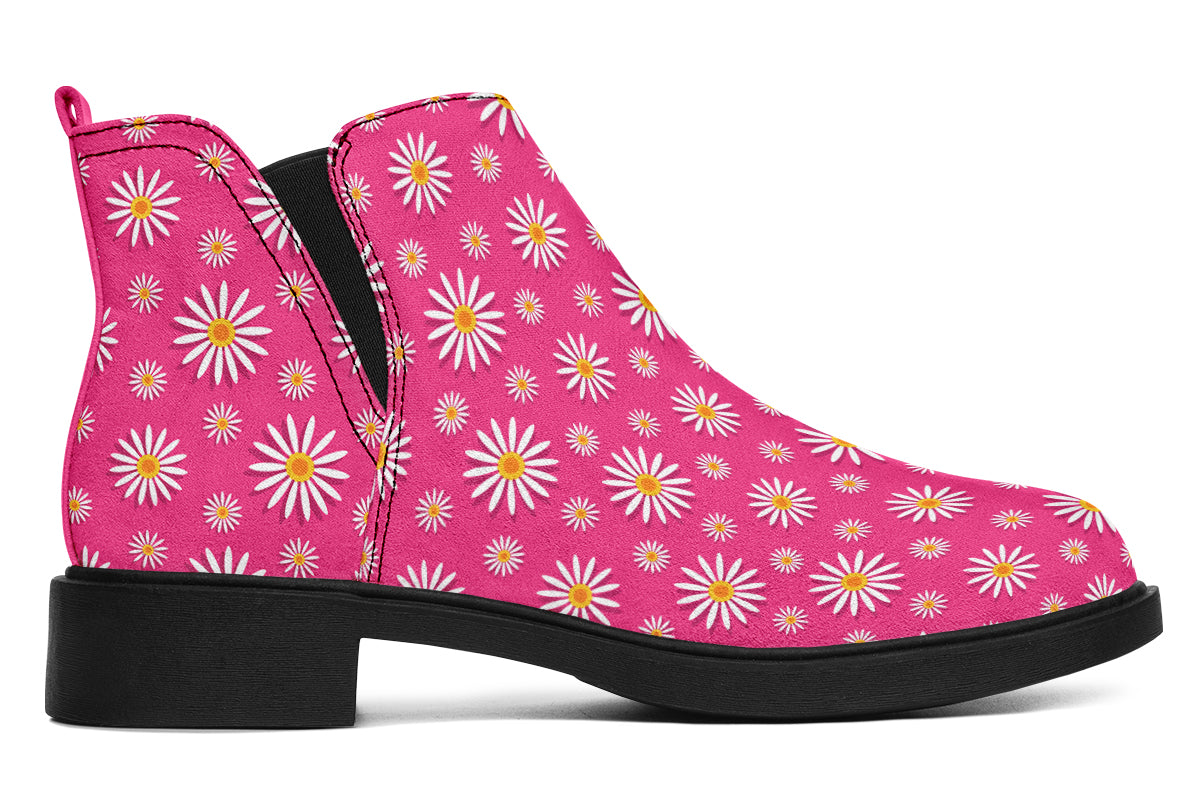 Daisies on Hot Pink