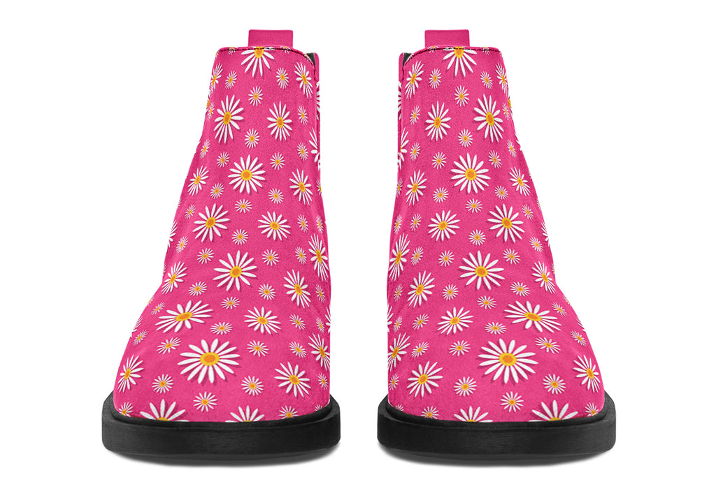 Daisies on Hot Pink