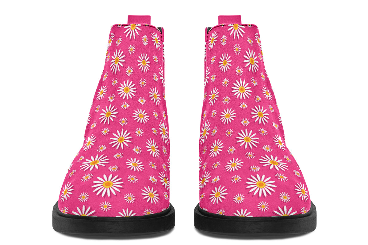 Daisies on Hot Pink