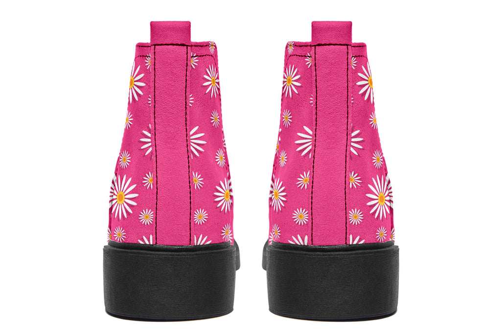 Daisies on Hot Pink