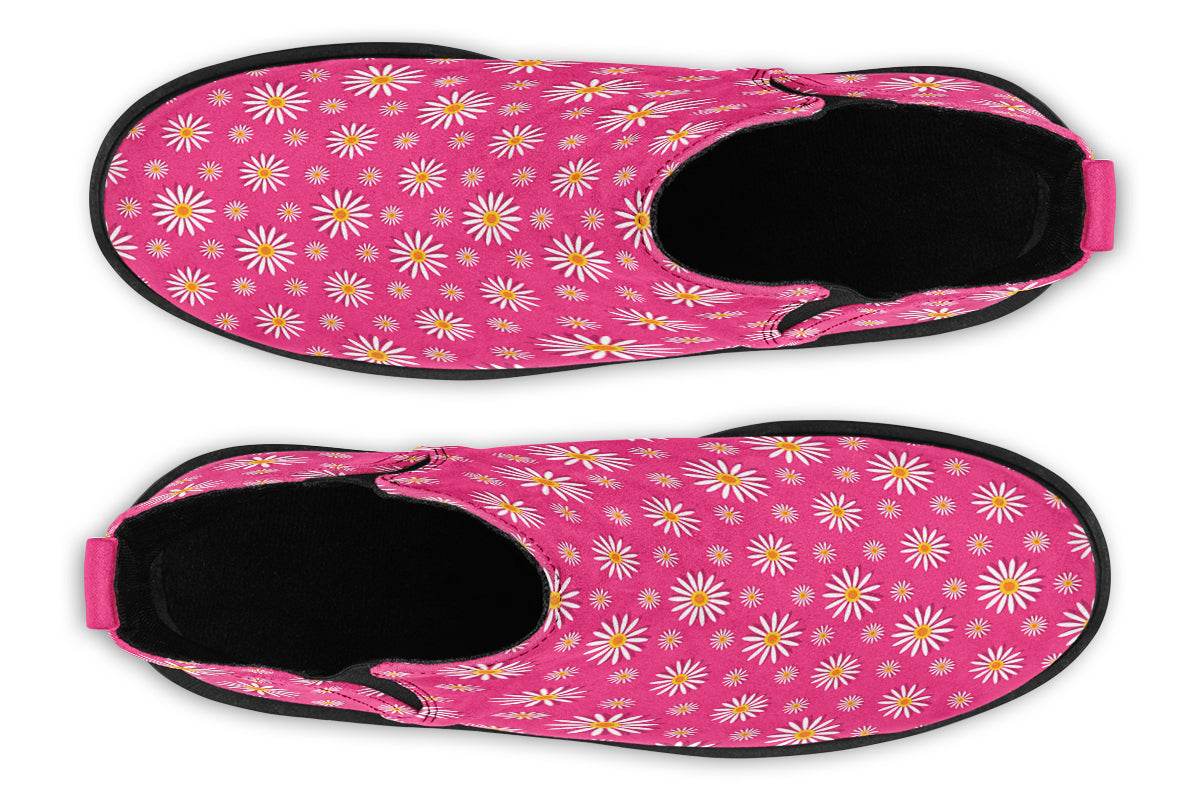 Daisies on Hot Pink