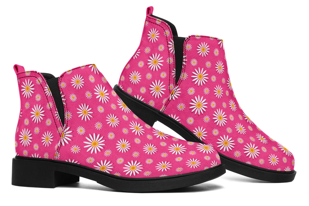Daisies on Hot Pink