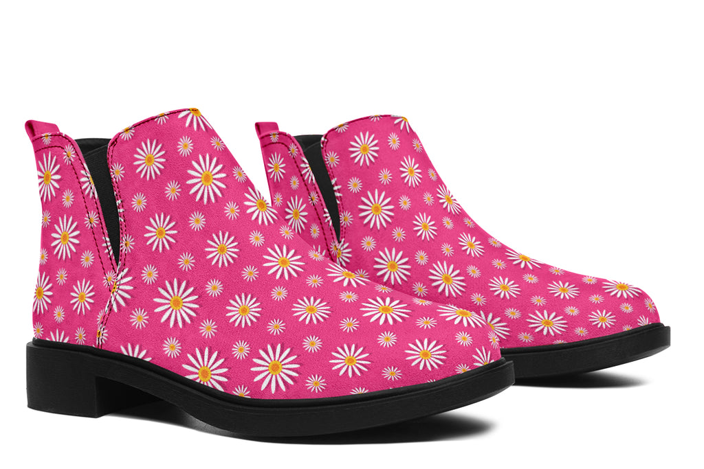 Daisies on Hot Pink