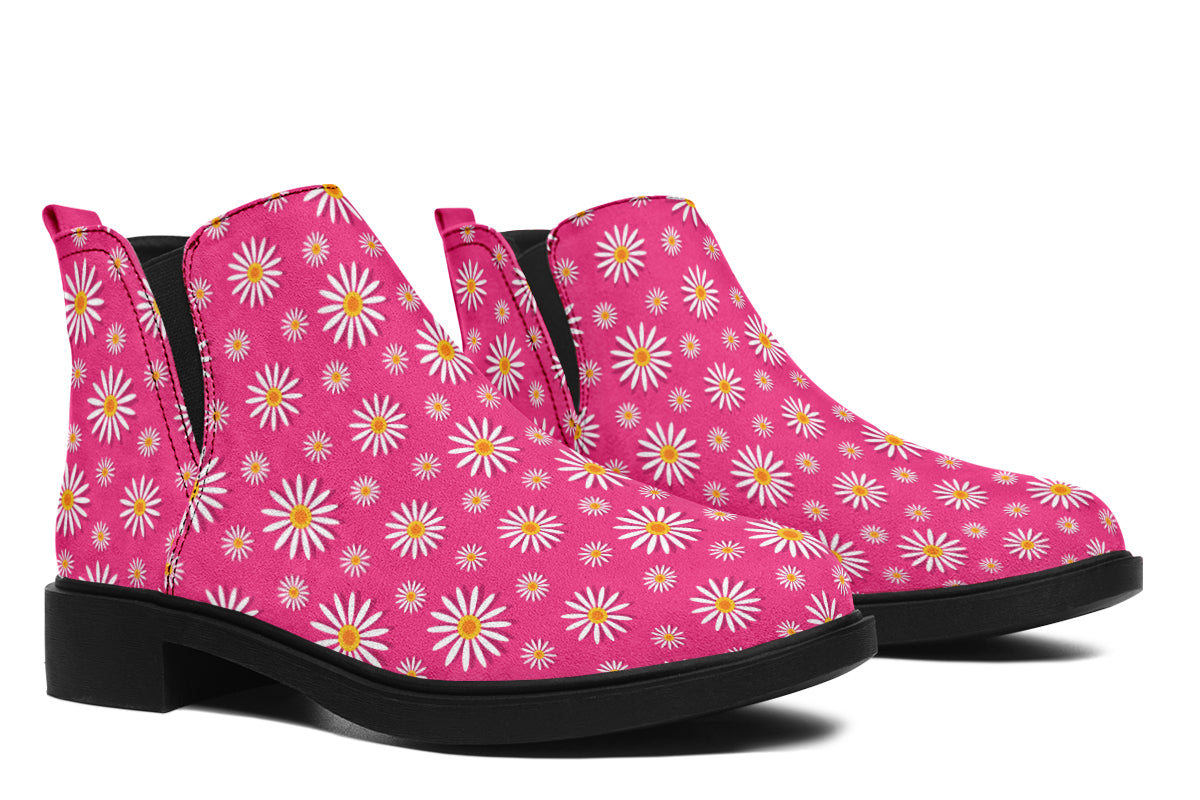 Daisies on Hot Pink