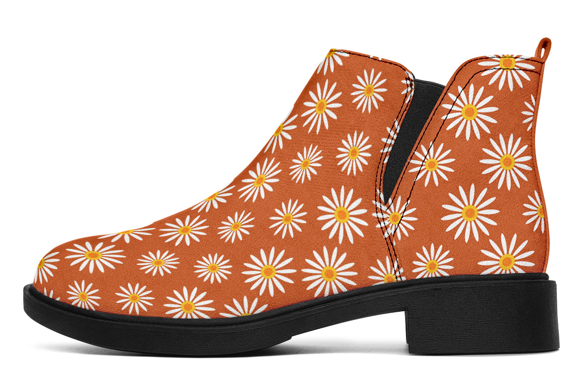 Daisies on Orange