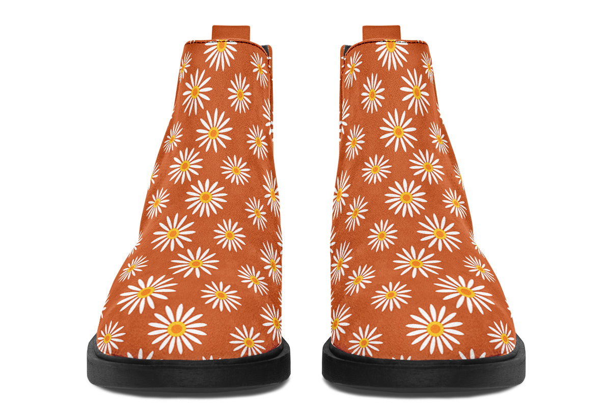Daisies on Orange