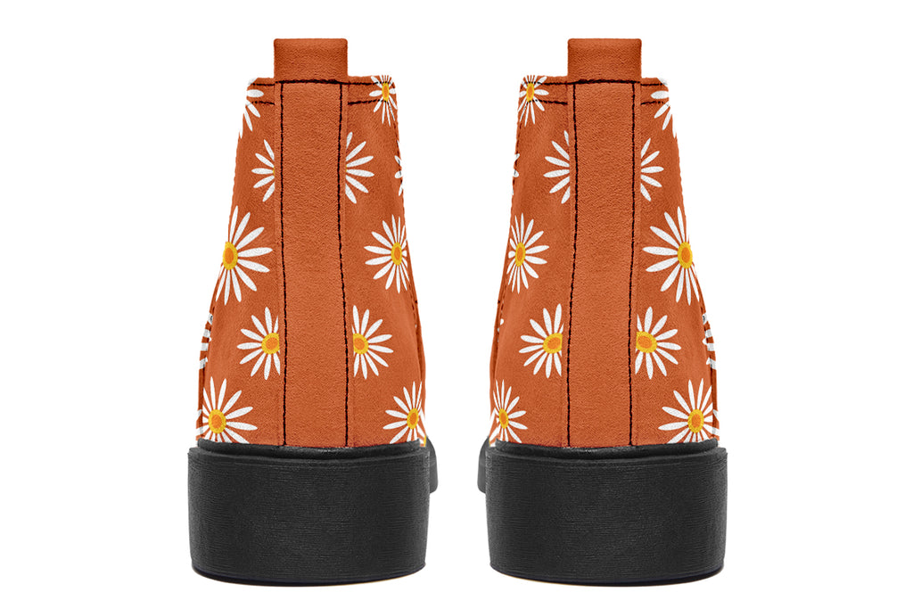 Daisies on Orange