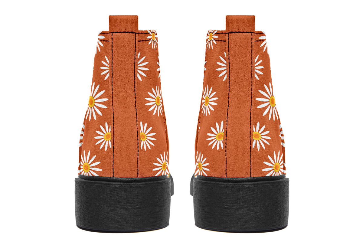 Daisies on Orange
