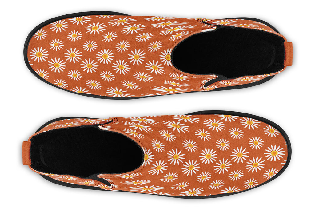 Daisies on Orange