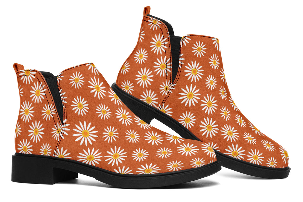 Daisies on Orange