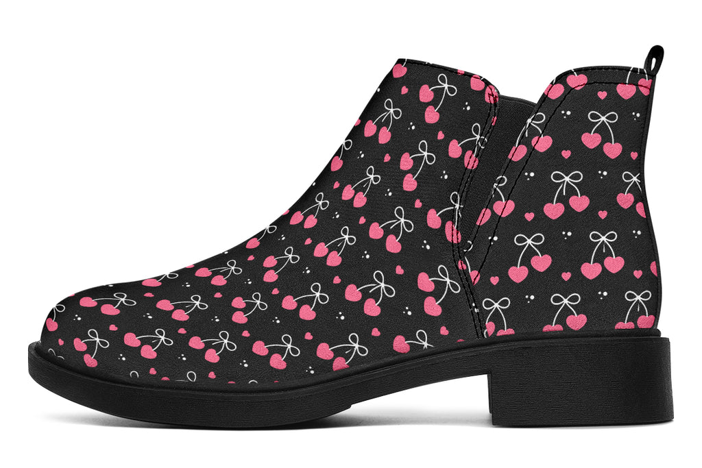 Heart Bows on Black