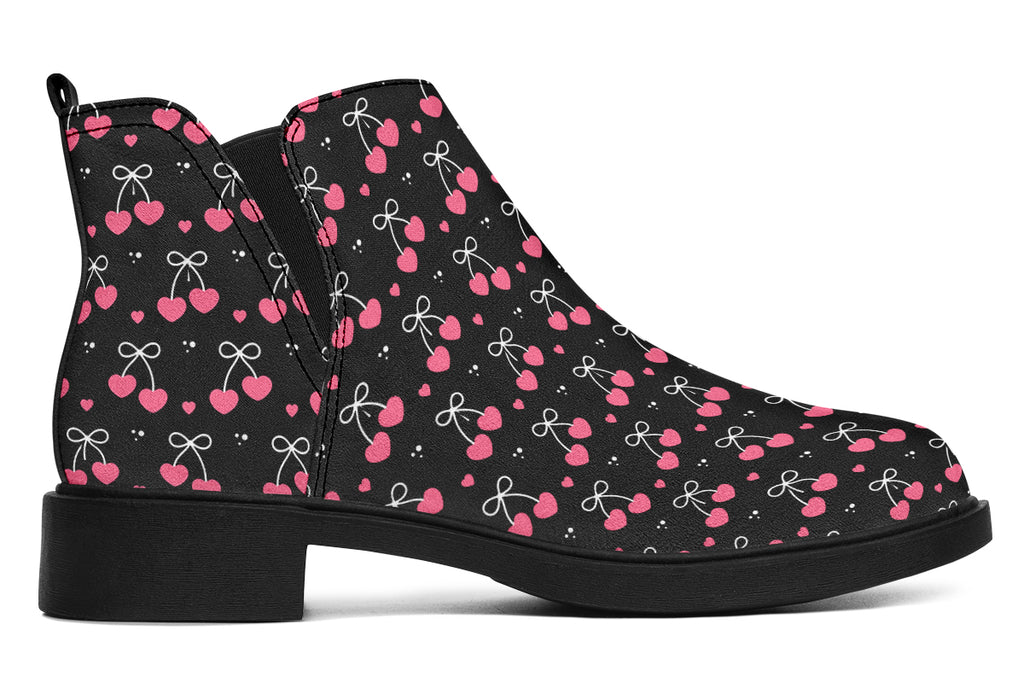 Heart Bows on Black