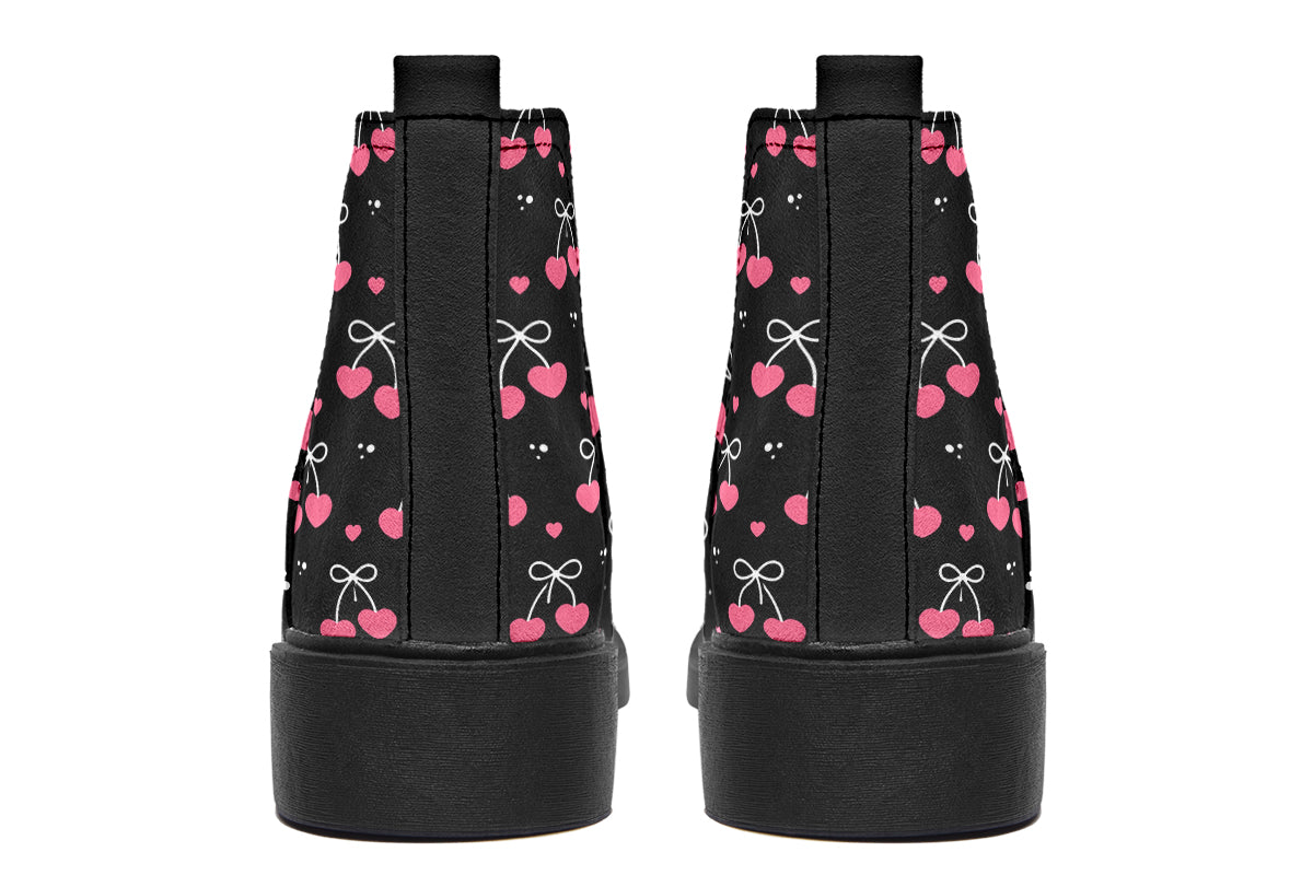 Heart Bows on Black