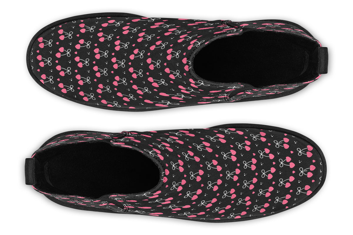 Heart Bows on Black