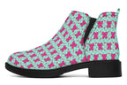 Hot Pink Bows on Mint