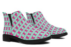 Hot Pink Bows on Mint