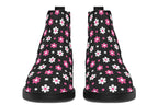 Pink And Black Flowers