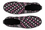 Pink And Black Flowers