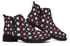 Pink And Black Flowers
