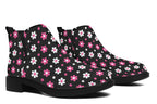 Pink And Black Flowers