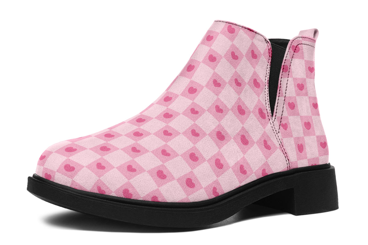 Pink Heart Check