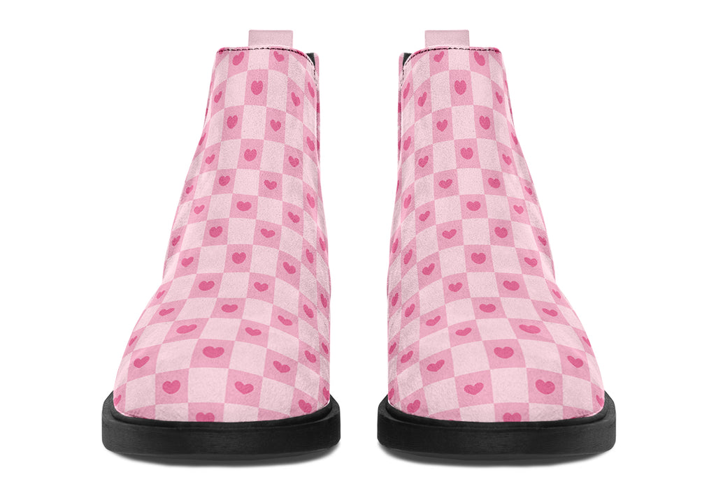 Pink Heart Check